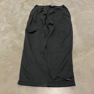 Nike Team Track Pants Mens XL Black NikeFIT Wide Leg Side Zip Warmup Trousers